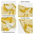 thumbnail image 4 of joogoo Boy Shorts Set Yellow Bananas White Dots Pattern 2 Piece Short Sleeve Button Down Hawaiian Shirt Shorts 3T, 4 of 8