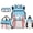 Blue Baseball Icing, variant on Yuyamidu Camo Bow Print 4Pcs 17-Inch School Backpack Set, Large Capacity Bookbag with Lunch Box, Pencil Case and Water Bottle Sleeve for Teen Girls Boys Back to School