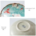 thumbnail image 7 of 7.5inch Serving Bowl Set 2Pack Ceramic Salad Bowls Pasta Bowls Irregular Porcelain Japanese Hand-Painted Plate Dish Tray Noodles Dessert Oven Dishwasher Safe, 7 of 7