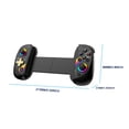 thumbnail image 2 of Gamepad telescópico Wdftyju para teléfono móvil D8 Compatible con Bluetooth 5.2 negro amarillo, 2 of 9