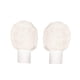 thumbnail image 3 of Guantes de entrenamiento de golf de invierno, medio guantes, decorativos, modernos, gruesos y ligeros. Blanco, 3 of 7