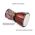thumbnail image 3 of Muslady 4 Inch Djembe African Hand Drum Wooden African Drum With Goatskin Surface Hand-painted Colorful Patter for Children Beginners, 3 of 9