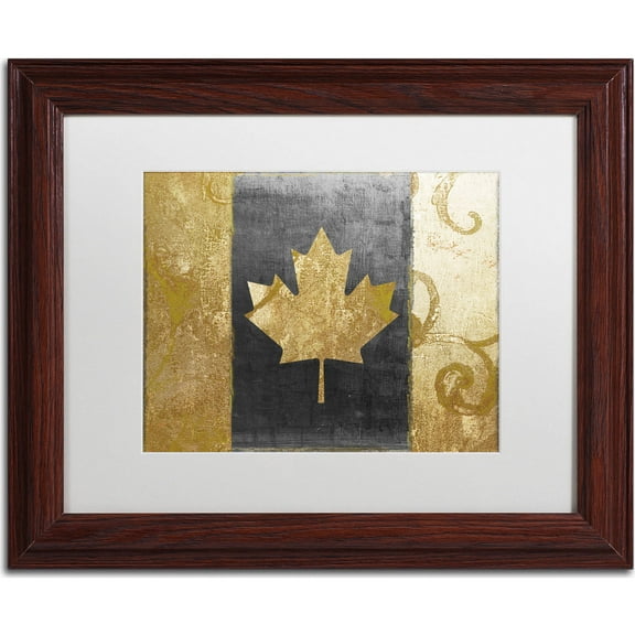 Trademark Fine Art "Fashion Flag I" Canvas Art by Color Bakery, White Matte, Wood Frame