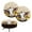 Sunflower Cow Leopard Print, variant on ZUXONGSY Cow Print Sunflower Round Stool Covers 2 PCS Kitchen Stool Cover Size S Office Chair Vanity Stool Seating Cloth Set with Elastic Bottom 12"-14" Decorative Cover