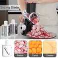 thumbnail image 5 of Dream Snail Rotary Cheese Grater for Kitchen Vegetable Slicer with 3 Drum Blades, Dishwasher Safe Manual Handheld Cheese Shredder, Powerful Suction Base, 5 of 10