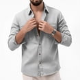 thumbnail image 5 of Vetsdori Mens Outdoor Shirts Pockets Long Sleeve Button Down Casual Winter 1/4 Zipper Travel T-Shirts for Men Collar, 5 of 8