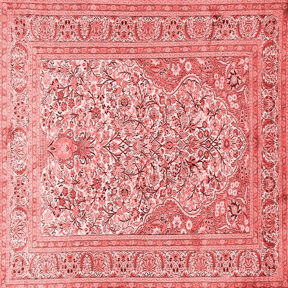 Ahgly Company Indoor Square Persian Red Traditional Area Rugs, 3' Square