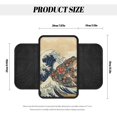 thumbnail image 6 of Chririnla Art Wave Frog Design Auto Armrest Cover with 2 Storage Bags Auto Armrest Cushion Pad Cover for Car Interior, Soft Car Armrest Cover Cushion Pad Truck, 6 of 6