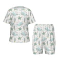 thumbnail image 1 of Balery Whale And Turtle Conjunto de Pijama Infantil de Manga Corta con Estampado – Ropa de Dormir de Algodón Suave-4X-Large, 1 of 6