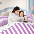 thumbnail image 4 of Erosebridal Line Geometric Pattern Full Size Comforter Sets,Mid-Century Stripes Bedding Comforter Set,Colorful Stars Reversible,3-Piece,1 Comforter and 2 Pillowcases, 4 of 7