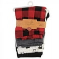thumbnail image 2 of Touched by Nature Baby and Newborn Boy Organic Cotton Pants 4pk, Buffalo Plaid Moose, 0-3 Months, 2 of 6