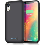 HHETP Battery Case for iPhone XR Upgraded【6800mAh】 Portable Rechargeable Charger Case for iPhone XR Extended Battery