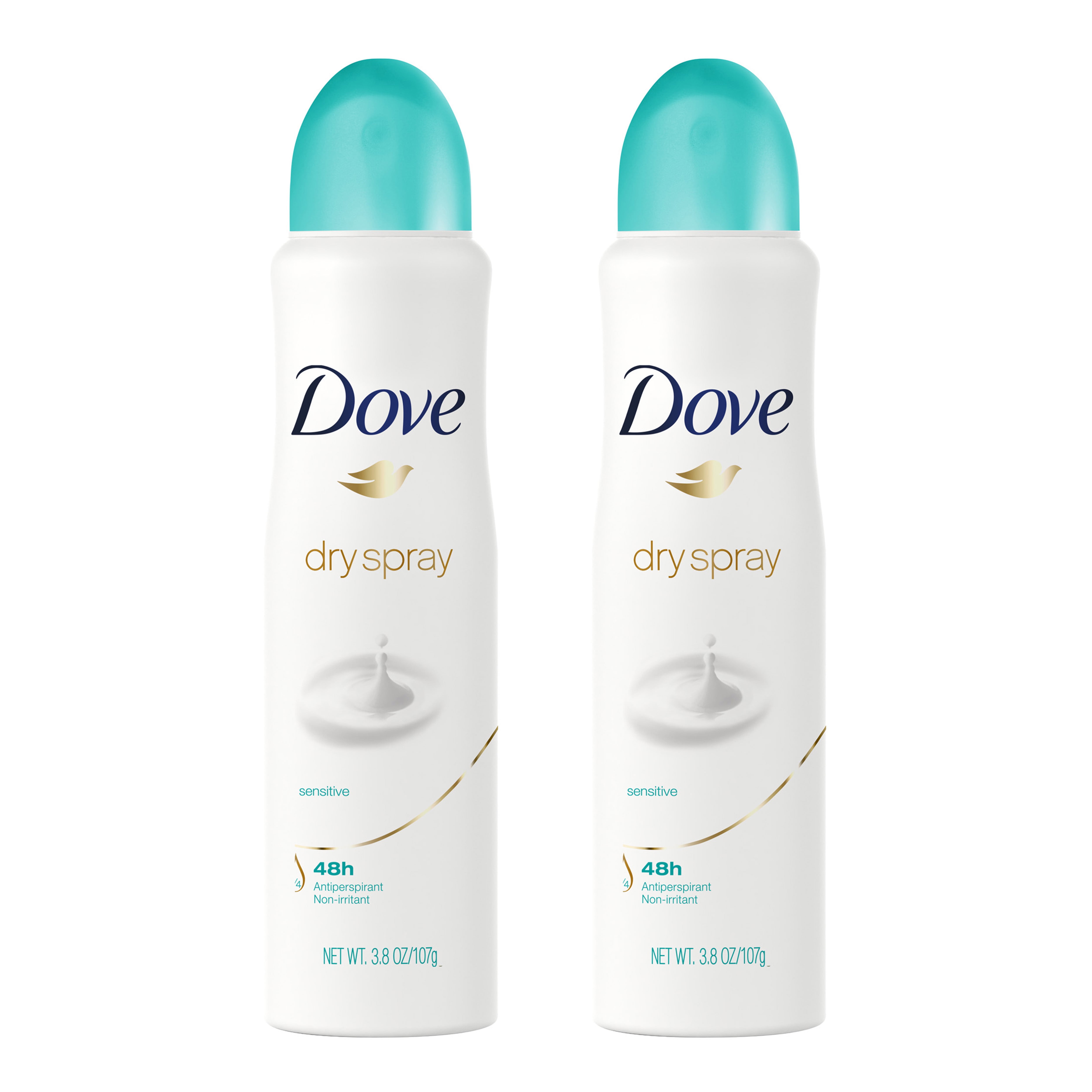 (2 Pack) Dove Sensitive Skin Antiperspirant Deodorant, 3.8 oz