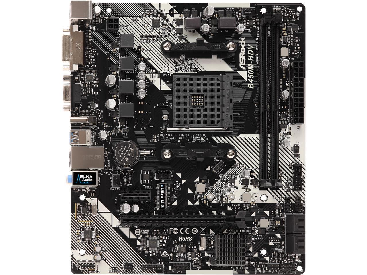ASRock A520M-HDV Micro ATX AMD Motherboard, AM4 AMD A520 SATA 6Gb