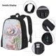 thumbnail image 3 of Balery Vintage Rose Mochila Escolar 3 en 1 para Niños - Mochila Resistente con Lonchera Térmica y Estuche - Mochila Escolar para Niños y Niñas, 3 of 7