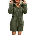 thumbnail image 2 of jsaierl Womens Onesies Fluffy Fleece Jumpsuits Sleepwear Plus Size Hood Sets Pajamas for Adult Winter Warm Pajamas Homewear Christmas Pajamas, 2 of 7