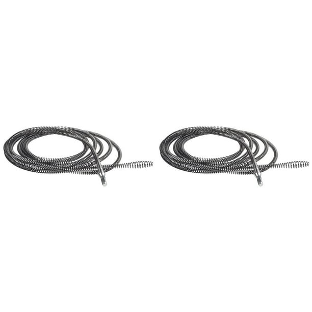2X Taladro Eléctrico de 5 Metros, Dragado de Drenaje, Resorte, , Tubería, Juego de Herramientas de Dragado de Alcantarillado para Cocina, Baño, Fontanería