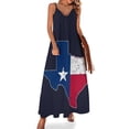 thumbnail image 1 of Nuevo vestido sin mangas con mapa de Texas vestidos de fiesta vestidos de mujer verano vestidos de verano para mujer, 1 of 7