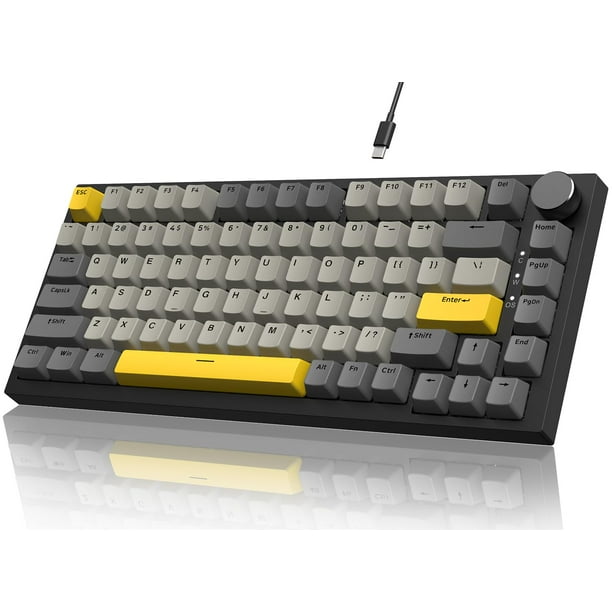 Teclado mecánico para juegos A.JAZZ AK820 75% cableado RGB