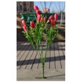 thumbnail image 4 of Inteprter Ramo de flores artificiales boda hogar decoración al aire libre jardín decoración Floral Flores artificiales Rosa roja, 4 of 6