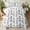 thumbnail image 2 of Erosebridal Penguin Bed Spread Queen for Boys Girls, Baby Penguins Queen Coverlet Set, 3-Piece 1 Quilt and 2 Pillowcases, 2 of 7
