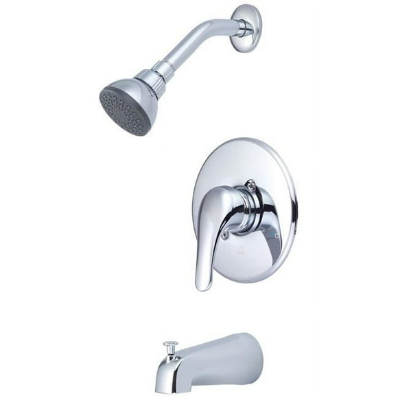 Olympia T-2300-VC Single Handle Tub & Shower Volume Control Trim Set, Chrome