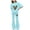 Mint Green, variant on Spring Toddler Girl Clothes Girls 2-Piece Outfits Short Sleeve Top & Flared Pants Kids Summer Clothing Set White Size,11Y