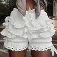 thumbnail image 2 of Women's High Waisted Baggy Shorts Layered Cake Stacked Girls Sexy Fashion Summer Casual Beach Shorts S-L, 2 of 5
