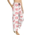 thumbnail image 2 of Sigee Kawaii Pigs Print Women's Soft Pajama Pants - Breathable and Comfortable Lounge Sleep Bottoms with Elastic Waistband and Pockets-Large, 2 of 9