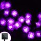 thumbnail image 1 of Guirnaldas de luces solares para exteriores, impermeables, decorativas, moradas, luces de cuerda para acampar, resistentes a la intemperie, para patio exterior, jardín, dormitorio, 15,75 pies, 20, 1 of 5