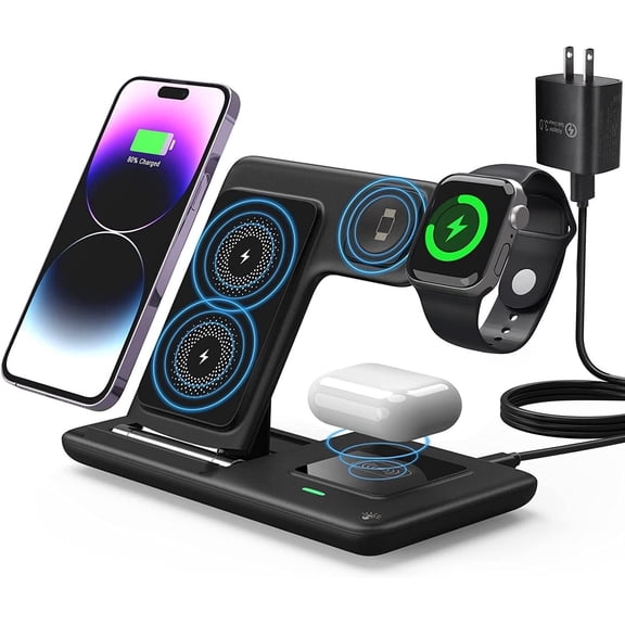 3 In 1 Wireless Charger Dock Charging Station For Apple Watch iPhone14 13 12 11