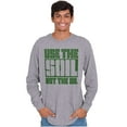 thumbnail image 5 of Earth Day Renewable Energy Go Green Long Sleeve TShirt Men Women Brisco Brands L, 5 of 6