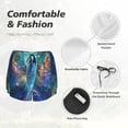thumbnail image 6 of Lsque Colorful Winged Dolphin Printed Women's Running Shorts with Liner Pockets,Elastic Quick Dry Workout Athletic Gym Yoga Shorts,Womens High Waist Shorts-, 6 of 9