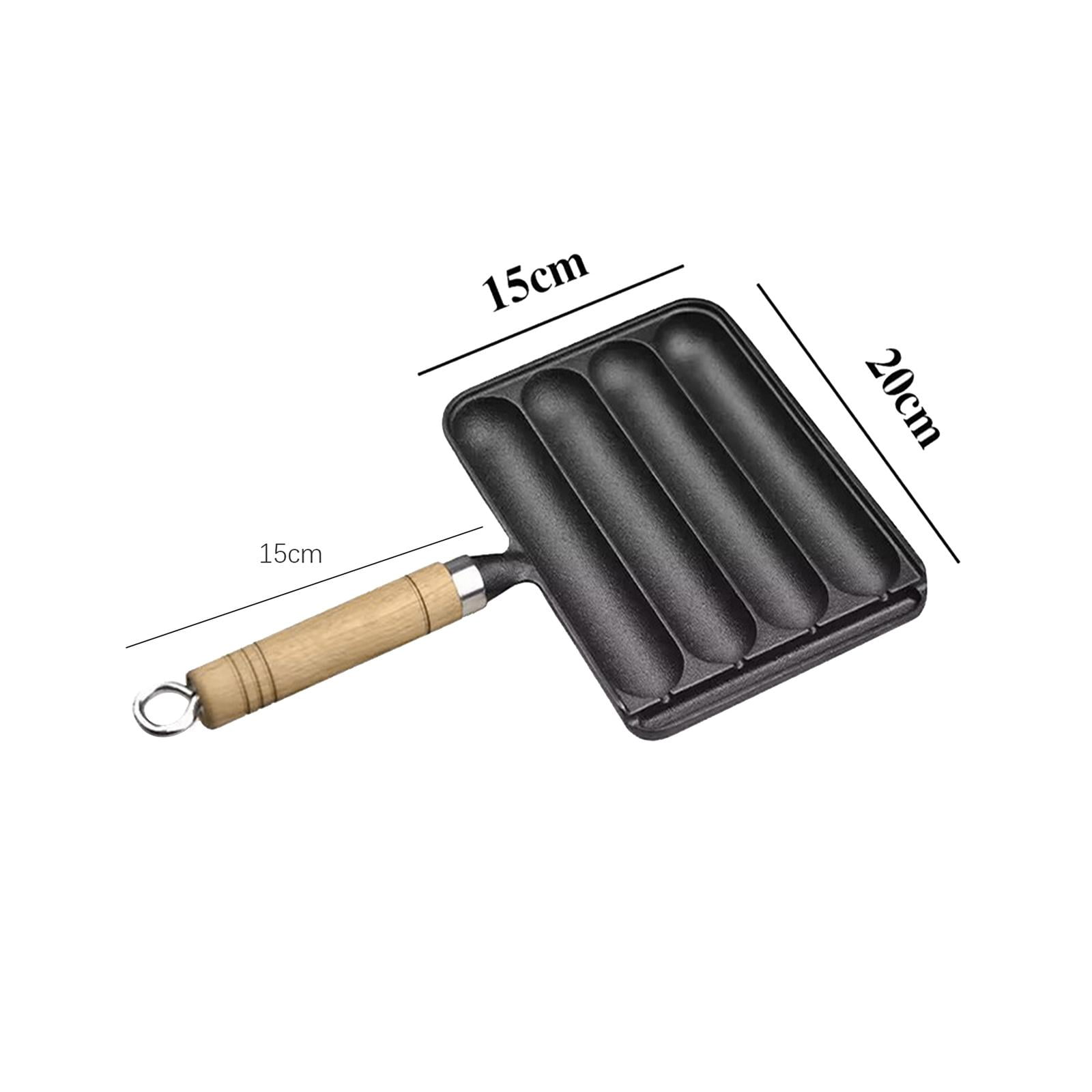 Sausage Pan Homemade Nonstick Corn Dog Grill Pan for Kitchen All Stovetop Baking Square
