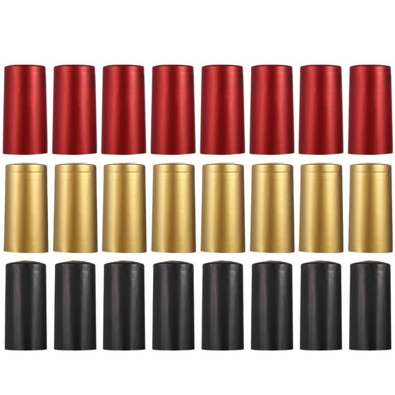 WEUVEB Heat Shrink Wine Bottle Seals Assorted Color PVC Sealing Caps 60Pcs