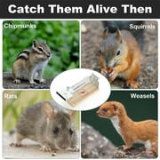 RKZDSR Automatic High Sensitivity Rat Cage - 2pc Set for Home, Outdoor, and Indoor Mouse Trapping in Gardens