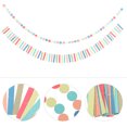 thumbnail image 6 of LEORX 2Pcs Ceiling Decor For Classroom Colorful Paper Garland For Background, 6 of 8