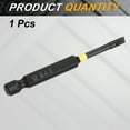 thumbnail image 3 of Uxcell SL4 Slotted Impact Screwdriver Bits 1/4" Hex Shank 3" Long Magnetic Bit, 3 of 7