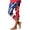 Blue, variant on 4th Of July Capri Leggings For Women，Anniversary Patriotic Yoga Pants American Flag High Waisted Capris Pants High Waisted Capri Joggers Womens Workout Sweatpants Gym Shorts Beach Shorts Yoga Pants
