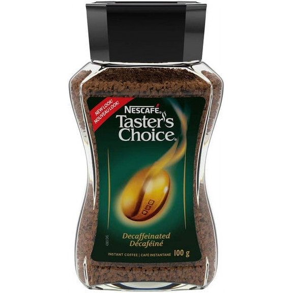 NESCAFE Taster's Choice Decaf, Instant Coffee Jar, 100g/3.5oz., {Imported from Canada}