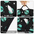thumbnail image 6 of Alien and Star Black Pattern Teens Toddler Nap Mat with Pillow, Sleeping Mat Bag for Preschool Daycare 60"x20", 6 of 6