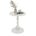 thumbnail image 7 of Pinmoco Round Side Table, Metal End Table, Anti-Rust and Waterproof Small Coffee Table for Living Room Bedroom Balcony, White, 7 of 7