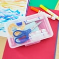 thumbnail image 3 of Pen+Gear Lightweight Plastic Pencil Box with Snap-on Lid, Clear, 1-Pack, 3 of 7
