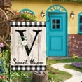 thumbnail image 6 of VOCHIC Monogram Letter V Initial Garden Flag 12x18 Welcome Initial Family Last Name Personalized Sweet Home Flag Outdoor Decoration (ONLY FLAG), 6 of 6