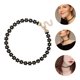 thumbnail image 3 of 2 unids elegantes chokers cortos negro flower chokers aleación collares para mujeres, 3 of 5