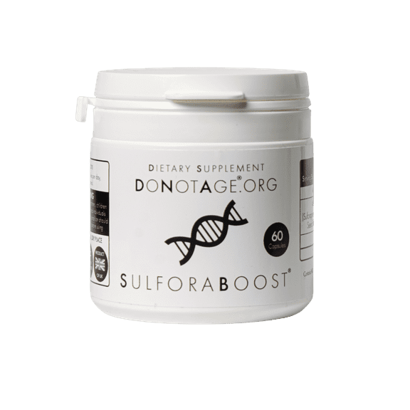 DoNotAge.org Pure Sulforaboost 60 capsules - 200mg - Antioxidant - Anti-Aging Supplement, Vegan