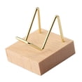 thumbnail image 2 of Soporte de Exhibición Brazo de Madera para Soporte de Racimo de Cristal de , Oro Opción 2 Oro Hugo expositor de minerales, 2 of 5