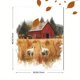 thumbnail image 3 of Qisvanset 12x16 Inch Farm Cow Goat Tractor Canvas Wall Art, Watercolor Barn Animal Rustic Home Decor, 3 of 8