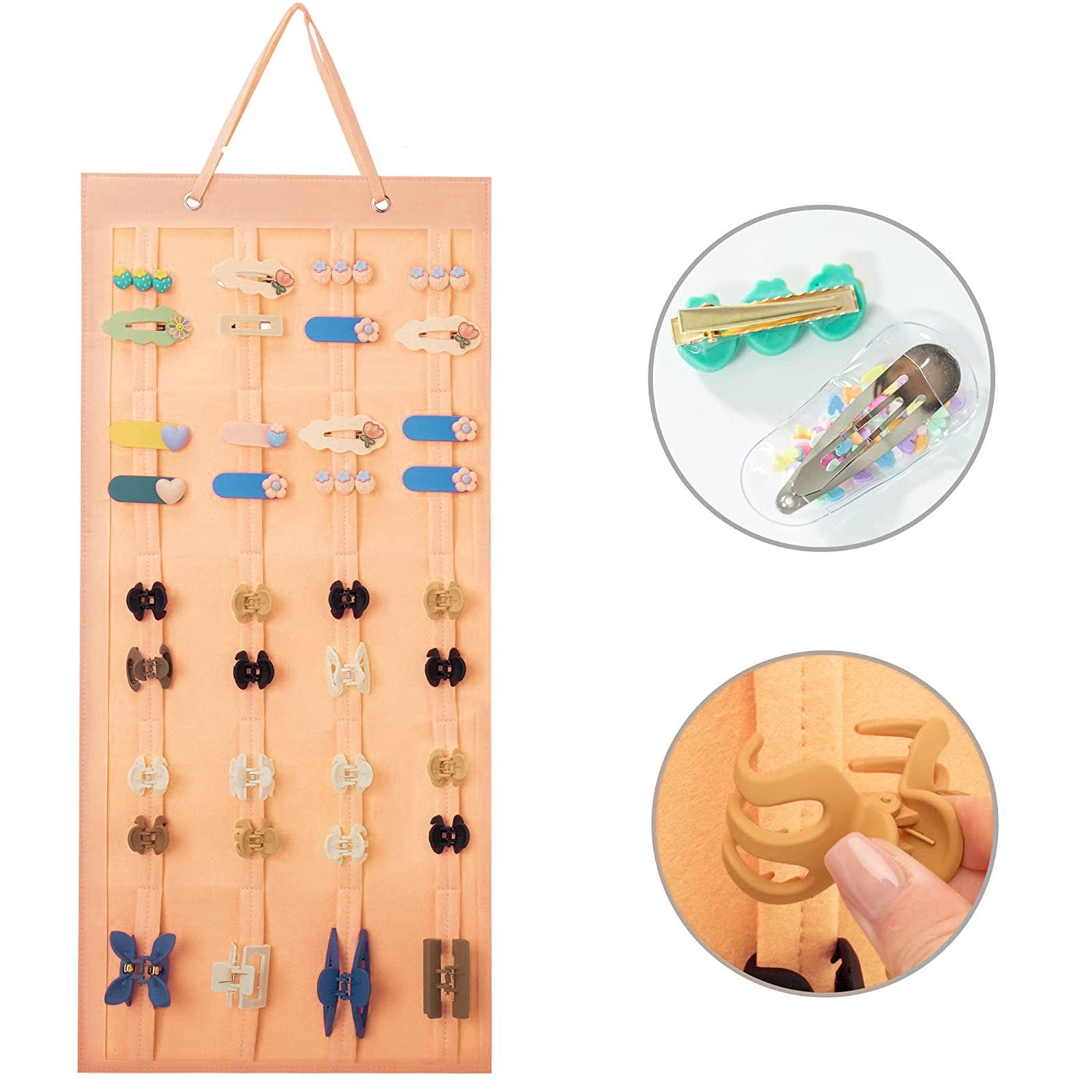 Large Hair Claws Clip Organizer Holder Hanging Claws Clips Storage For
