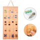 thumbnail image 2 of Organizador colgante para pinzas de pelo, 5 filas, 20 tiras, gran capacidad, de tela, para montar en pared, puerta o armario, para guardar accesorios de pelo de mujeres y niñas, 2 of 2